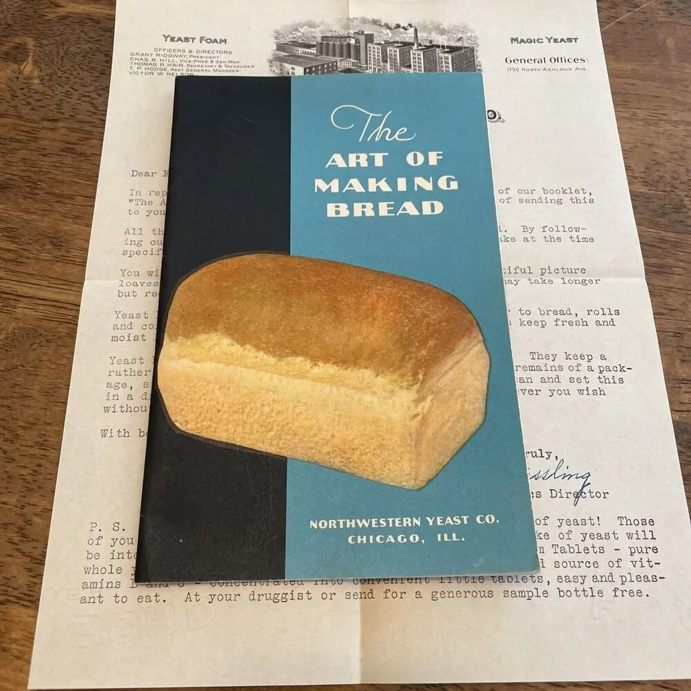 Vintage Yeast Recipes Booklet Northwestern Yeast Co. Chicago Art Baking Bread